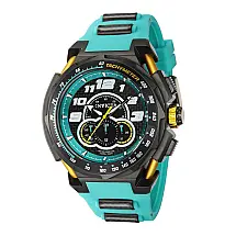 Relógio masculino Invicta S1 Rally 50,, preto, verde 43798