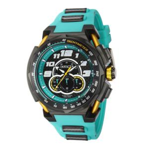 Relógio masculino Invicta S1 Rally 50,, preto, verde 43798