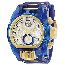 Relógio Masculino Bolt Zeus Magnum, Invicta 29998, Dourado e Azul