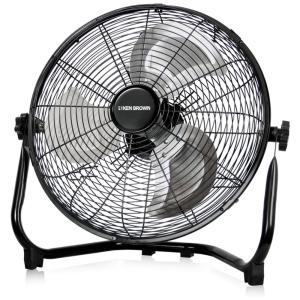 Ventilador de Piso 35cm com 3 Velocidades e Inclinação Ajustável, 110V, KEN BROWN, Preto
