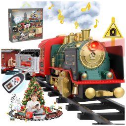 Conjunto de Trem Trenzinho Elétrico, MINI TUDOU 3103A, Vermelho