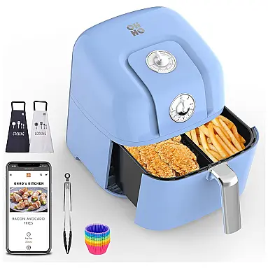 Retro Fritadeira Elétrica AirFryer 8L