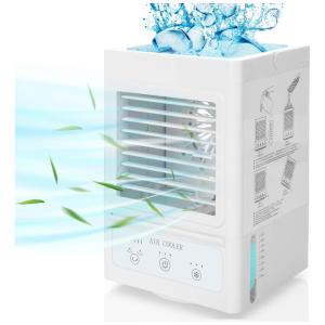 Climatizador de Ar, Individual, USB 5000mAh, 3 Velocidades, 110v, COMLIFE, Branco