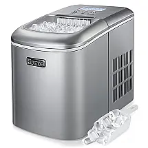 Máquina de Gelo até 11 kg em 24H Portátil, 110v, KUMIO, Prateado