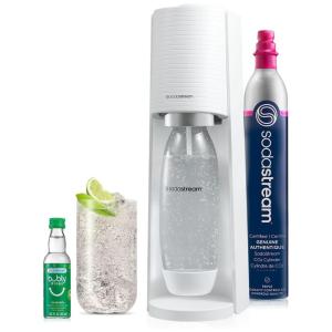 Máquina de Fazer Água com Gás SodaStream Terra Branca com CO2, Garrafa DWS e Gotas Bubly - Transforme Sua Hidratação!
