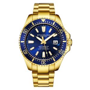 Relógio Masculino Stuhrling 3950A.8 Quartzo 42mm, Dourado
