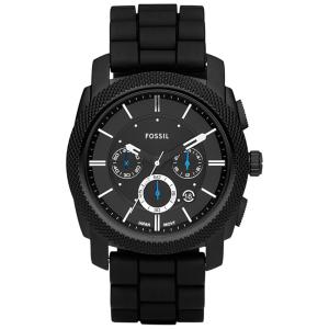 Relógio Masculino com Cronógrafo de Quartzo de Aço Inoxidável, FOSSIL FS4487IE, Preto