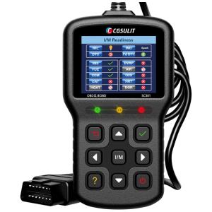 Scanner Automotivo com Diagnóstico OBDII e Tela LED, 12V, CGSULIT SC301, Preto