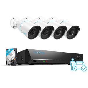 Reolink Sistema de Câmera de Segurança 8 Canais 5MP, 4 PCS
