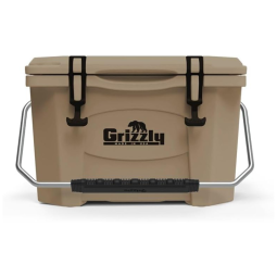 Cooler Térmico Portátil 20 Litros com Alça, Grizzly G20, Marrom