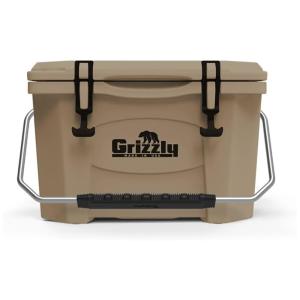 Cooler Térmico Portátil 20 Litros com Alça, Grizzly G20, Marrom