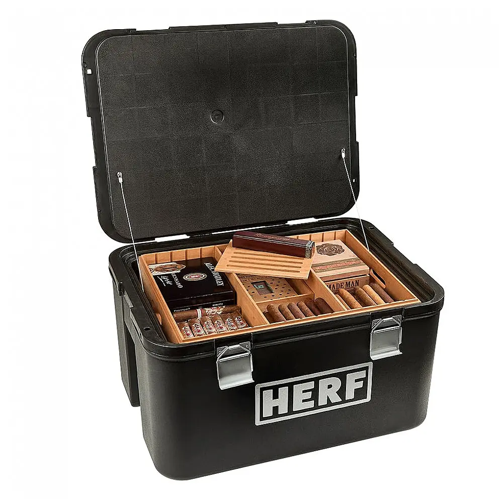 Coolador HERF Empilhável para 450 Charutos com Bandejas de Mogno