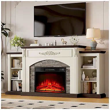 Lareira Elétrica BOSHIRO 183x91cm 1400W