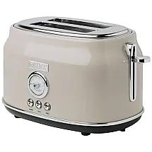 Torradeira de 2 Fatias com 6 Níveis de Tostagem, 1500W, 110v, HADEN 75003, Bege