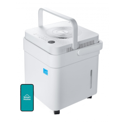 Desumidificador para Grandes Ambientes 6L até 140 m2 com Controle Inteligente, 110V, Midea, Branco