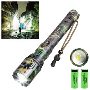 Tongtai Lanterna 1000LM, Distancia 300 M, com USB, à Prova DÁgua IPX5, Verde, Camuflada