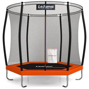 Cama Elástica Reforçada até 100 kg, Tamanho 2,34 Metros, LeJump, Laranja