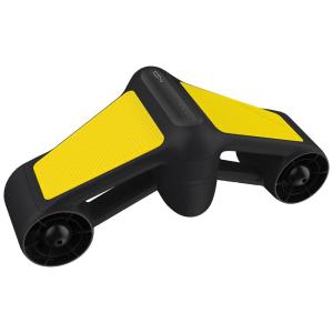 Scooter Subaquática Propulsor de Mergulho com Motores Duplos e Câmera GoPro e 2 Velocidades para Crianças e Adultos, G GENEINNO S1, Amarelo