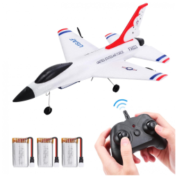 Avião de Controle Remoto F16, 2.4G Design 2CH, Idade Recomendada 14, EAGLESTONE, Branco