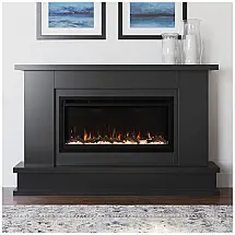 Lareira Elétrica Modern Ember 163x106cm 1465W Alexa WiFi 15 Cores Madeira 110V