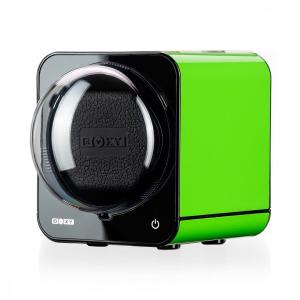 Caixa, Estojo Rotativo Automático para Relógios, 1 Lugar, ABEST BOXY Fancy Brick, Verde