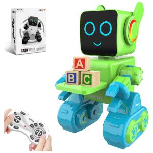 HBUDS Brinquedo Robô Educativo Inteligente Eletrônico e Recarregável p, Crianças 3 Anos ou Mais, Verde