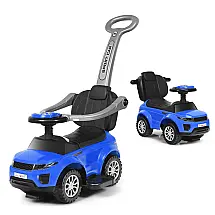 Carrinho de Passeio Infantil com Alça de Proteção Removível e Luzes Sonoras para Crianças de 1 a 3 Anos, HONEY JOY, Azul