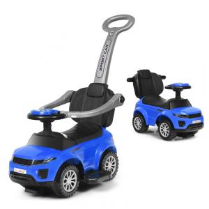 Carrinho de Passeio Infantil com Alça de Proteção Removível e Luzes Sonoras para Crianças de 1 a 3 Anos, HONEY JOY, Azul