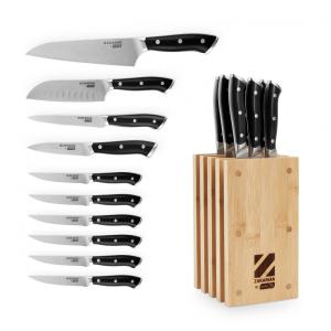 Conjunto de Facas em Aço Inoxidável com Bloco de Bancada, 11 Peças, DASH, Preto