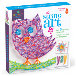 Kit Faça Você Mesmo DIY 3 Projetos de Coruja, Idade Recomendada 9 ou mais, CRAFT TASTIC CT1780T, Rosa