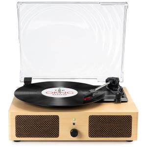 Udreamer UD001 Vitrola, Toca Discos Retro 3 Velocidades com Bluetooth e USB, Marrom