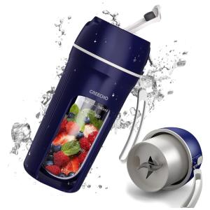 Mini Liquidificador Portátil 350mL com Carregamento USB, 110v, GREECHO JC 04, Azul