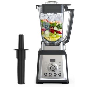 Liquidificador de Bancada Profissional 2L, Aço Inoxidável, 1450W, 110v, BULUNA, Prateado e Preto