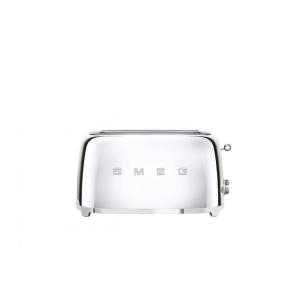 Torradeira Elétrica 4 Fatias em Aço Inoxidável, 110V 950W, SMEG, Prata