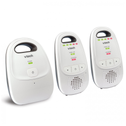 Babá Eletrônica Áudio VTech Preto Alcance 300m Bateria Recarregável DM112-2