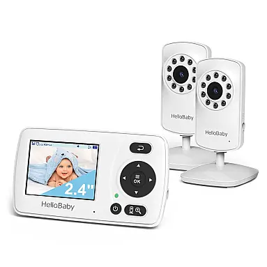 Monitor HelloBaby com 2 Câmeras,