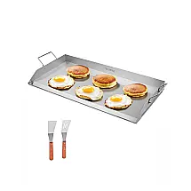 Chapa para Churrasqueira VEVOR HH-SP004 Aço Inoxidável 81 x 41 cm Reforço em X para Grill e Camping