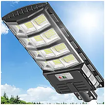 Luminária Solar Externa 50000 Lumens a Prova d 500W com Controle Remoto, OKPRO O 500B, Preto