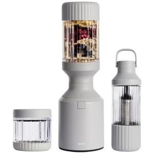 Liquidificador Pessoal Portátil 1L para Vitaminas com Infusão de Água, 1000W, Beast, Cinza