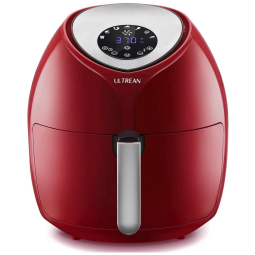 Fritadeira Elétrica AirFryer 8,5L com Painel Digital e 7 Configurações, 110V 1700W, Ultrean, Vermelha