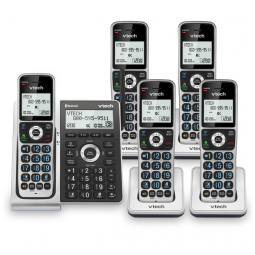 Sistema de Telefone sem Fio com Bluetooth e Bloqueador de Chamadas, VTech VS306, 5 Aparelhos
