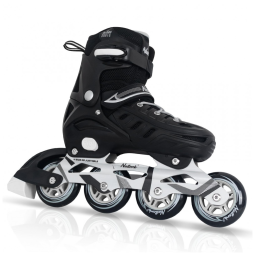 Patins Regulável e Ajustável para Crianças e Adultos, Tam BR 36 a 39, Nattork, Preto