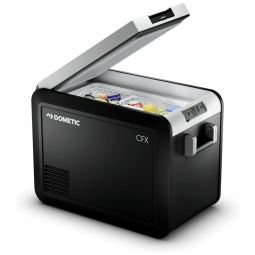 Geladeira Portátil 45 Litros Alimentado por CA CC ou Solar, DOMETIC CFX3, Preta