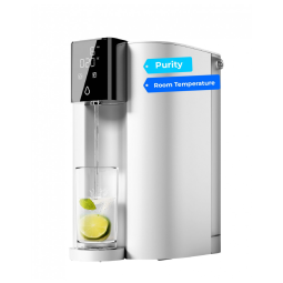 Filtro de Água de Bancada sem Instalação 3,2L com Dispensador, 5 Opções de Temperatura e 5 Estágios de Filtragem, 110V Waterdrop, Branco