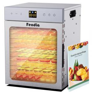 Desidratador de Alimentos para Jerky, 12 Bandejas de Aço Inoxidável, 1200W Desidratador de Frutas, Timer de 24H e Controle de