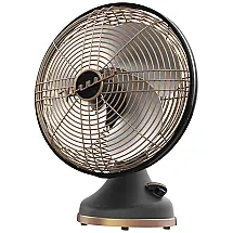 Ventilador Vintage com 3 Velocidades, 110V, VORNADO FA1 0061 102, Preto