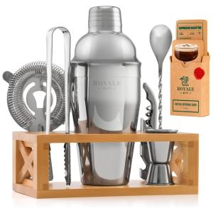 Kit Bn Profissional 6 Peças em Aço Inoxidável com Suporte e Livro de Receitas, ROYALE MIX MODERN, Prateado