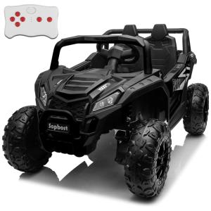 Carro, Carrinho Elétrico Infantil Off Road a Bateria 12V 2 Assentos com Suspensão de Mola, SOPBOST, Vermelho