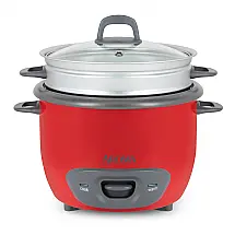 Panela de Arroz Elétrica 3.3L 300W, 110v, AROMA HOUSEWARES ARC 747 1NGR, Vermelho
