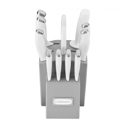 Conjunto de Facas em Aço Inoxidável com Bloco de Bancada, 12 Peças, Cuisinart C77SSW, Branco